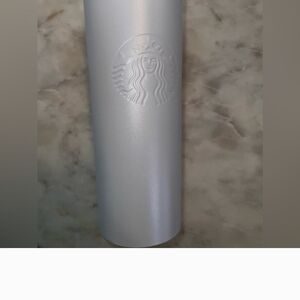 Starbucks Metallic Silver Tumbler